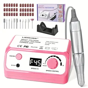 Professional Nail Drill 45000RPM Drils Nail Electric Nail File Nails Drill with Sanding Bands and Nail Drill Bits for Acrylic, Gel Nail Manicure & Pedicure