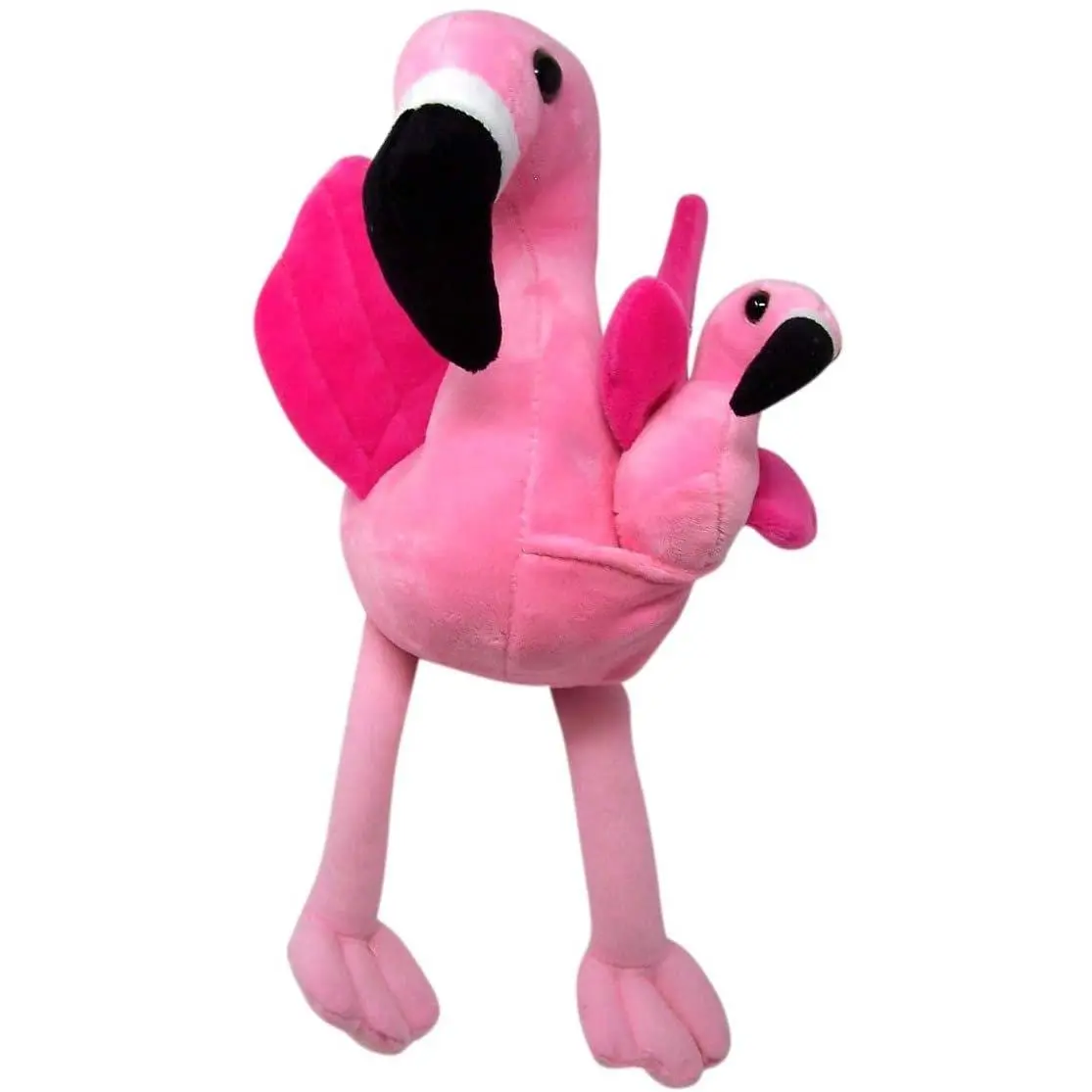 Fun Stuff 18" Flamingo Stuffed Animal with Baby Plush – Cuddly Flamingo Duo for Kids