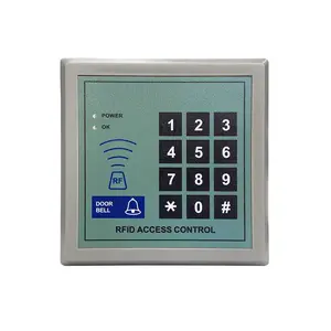 Electronic Access Control All in One IC Electromagnetic Lock Set ID Dual Door Glass Card Swipe Password Magnetic Lock 86x86mm