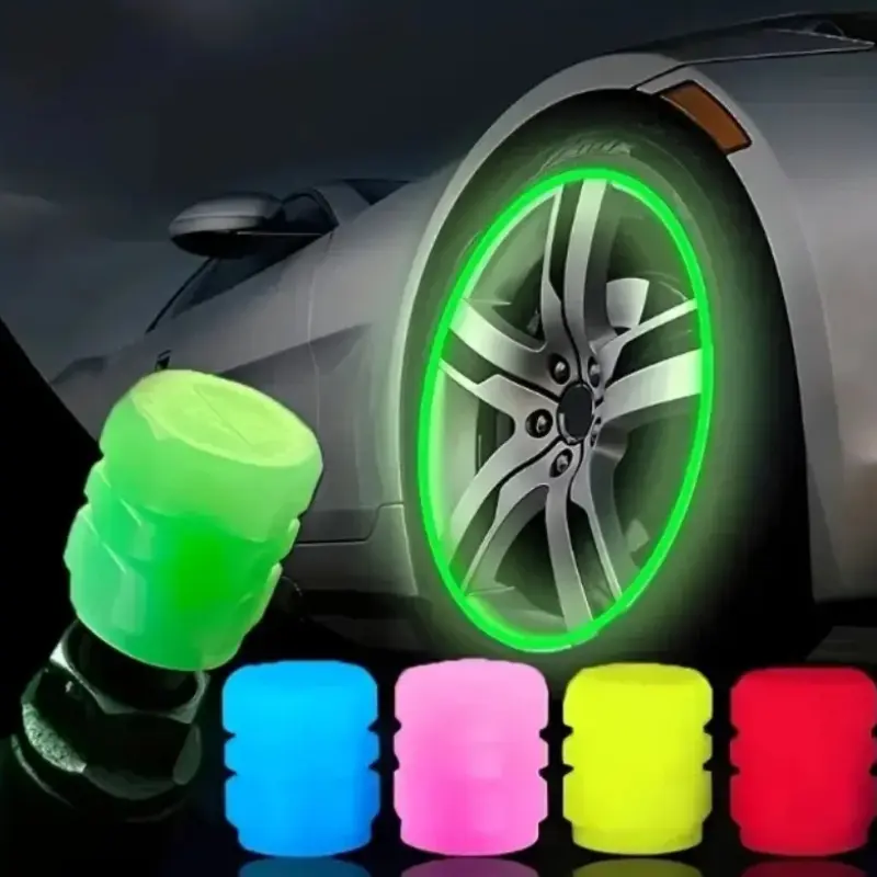 8pcs/set luminous valve caps, tire valve caps, luminous car, motorcycle, bicycle, Vehicle tire, luminous valve cap decoration