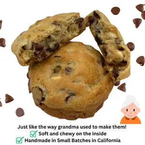 Decadent Blo N Go Tuxedo Chocolate Cookies 6-Pack with Gooey Marshmallows