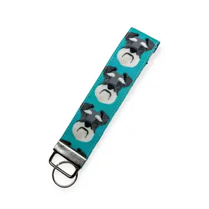 Schnauzer Key Fob, Schnauzer Wristlet, Schnauzer Cotton Keychain