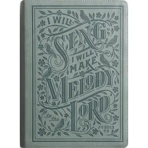ESV Single Column Journaling Bible, Large Print (Trutone, Paris Sky, Judges 5:3 Design)