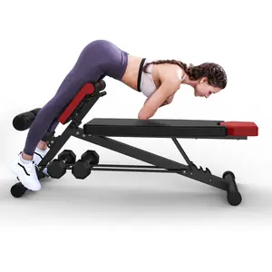 FINER FORM Multi-Functional Adjustable Weight Bench with Hyper Extension for Total Body Workout