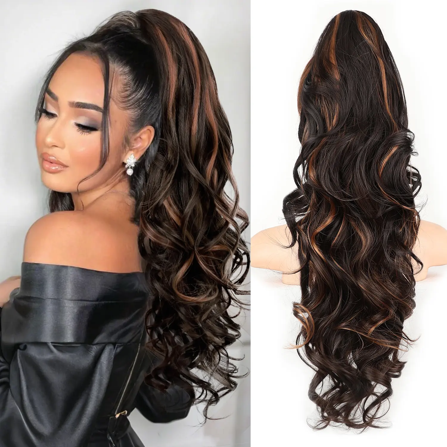 Bronw with Blonde Highlight