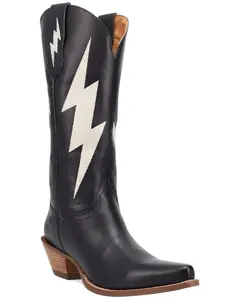 Dingo Women's Women'S Thunderbolt Western Boot Round Toe - Di2384-Blk
