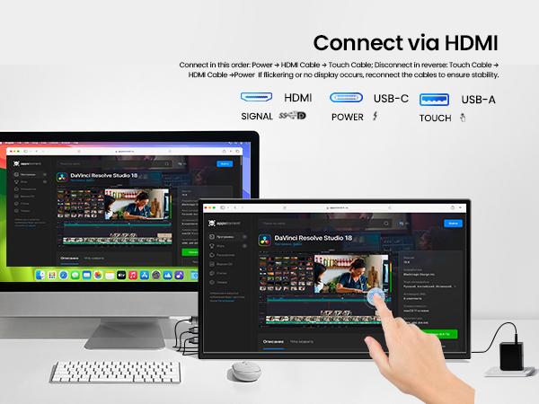 UPERFECT 22 inches 2K 60Hz Portable Monitor; 178° Wide Viewing Angle IPS Screen; Mini HDMI and HE-Type C Interface Suitable for everyday travel work, gaming, and more; Multimedia display device, laptop accessory. UPERFECT 22 inches 2K 60Hz Portable Monitor; 178° Wide Viewing Angle IPS Screen; Mini HDMI and HE-Type C Interface Suitable for everyday travel work, gaming, and more; Multimedia display device, laptop accessory.