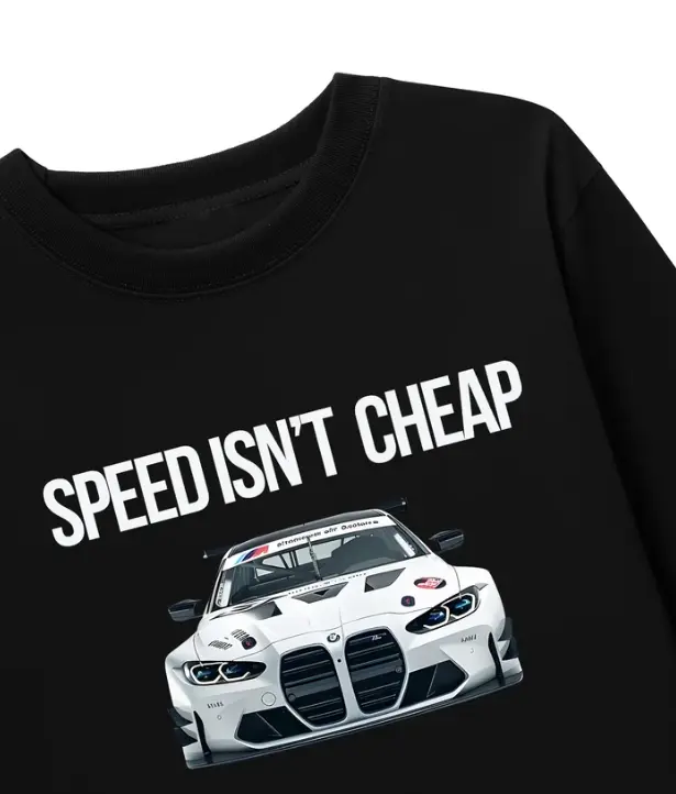 Speed Isn't Cheap Car Enthusiast Graphic Crewneck Sweatshirt | Sports Car Printed Fleece Pullover Sweater for Men Women | Trendy Racing Drift Streetwear Fall Winter Top