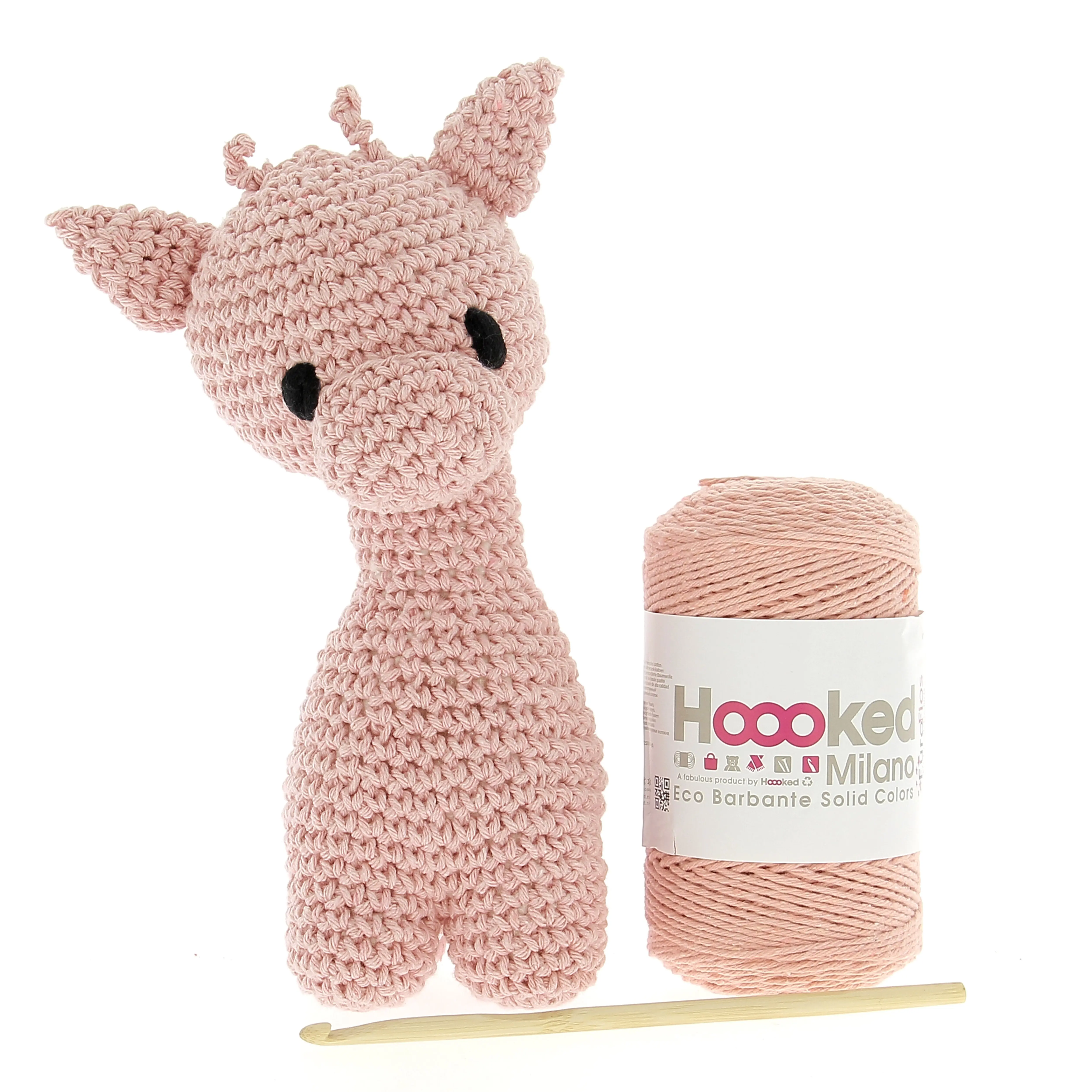 Giraffe Ziggy Eco Barbante Apricot DIY Crochet Kit by Hoooked PAK061-700