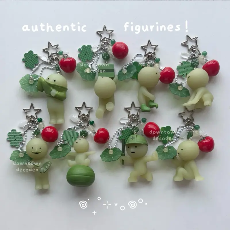 smiski heisei retro whimsical tomato glass trinket blind box juminocore keychain / bag charm <3