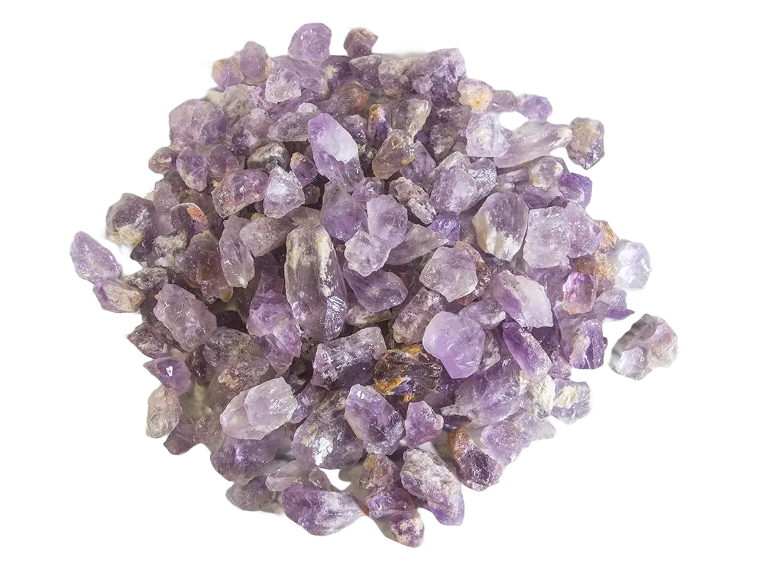1lb Amethyst Crystal Chunks - Natural Mix of Deep Purple, White & Clear Colors by Kids Love Rocks