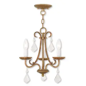 3 Light AGL Mini Chandelier with Steel base material