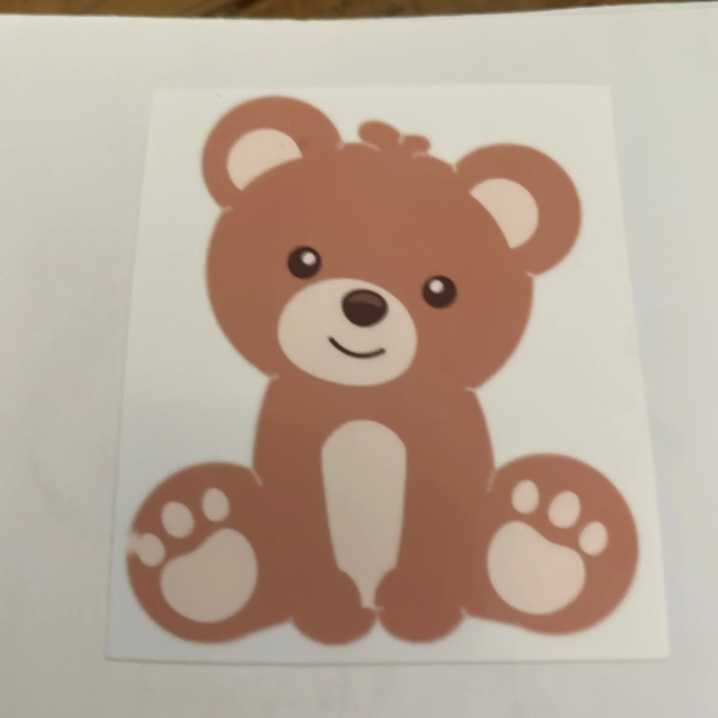 Cute Teddy Bear Sticker for Laptop or Notebook