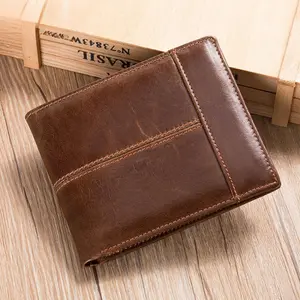 Men's Genuine Leather Wallet:RFID Blocking Slim Bifold with 14 Card Slots & Zipper Pocket - Perfect Birthday or Father's Day Gift for Men