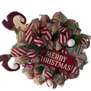 Christmas elf wreath