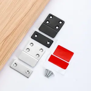 Strong Magnetic Door Catcher, No-Drill Push-Pull Door Stopper, Slide Stopper, Drawer Latch, Secure Latch Closure, Wardrobe Door Holder, Powerful Iron Stone Magnet Plate