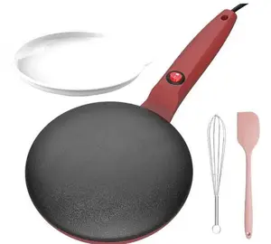 Mini Electric Cooking Pan - Compact Design for Versatile Cooking, Ideal for Home Use Portable Lightweight Cookware Non-Stick Omelet stay-cool handle omelette pan