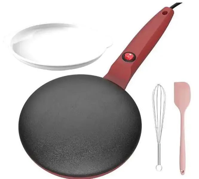 Mini Electric Cooking Pan - Compact Design for Versatile Cooking, Ideal for Home Use Portable Lightweight Cookware Non-Stick Omelet stay-cool handle omelette pan