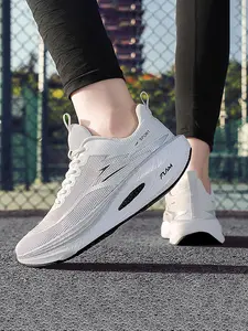 Spring New Casual Sporty Running Shoes, High-Quality Running Shoes for Couples, Athletic Breathable Shoes, Comfortable Soft Thick Sole, Breathable Mesh, Anti-Slip Sole
