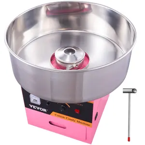 VEVOR Electric Cotton Candy Machine,  , 1000W Candy Floss Maker, Commercial Cotton Candy Machine with Stainless Steel Bowl, Sugar Scoop, and Drawer, Perfect for Home Kids Birthday, Family Party Pink