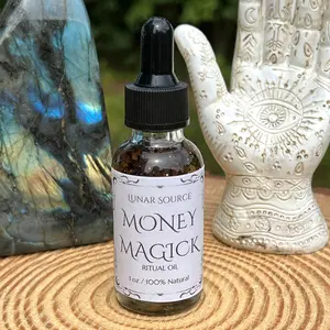 Money Magick Spell Oil | Road Opener Increase Power of Workings Manifestation Abundance Luck Prosperity Spiritual Candle Rituals