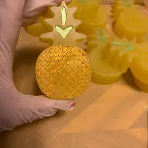 Pineapple Paradise Soap Bar 80g - Coconut Oil & Glycerin Base with Pineapple Scent for Tropical Bath Routine