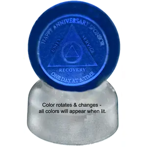 G035. AA SPONSOR Crystal Coin Sphere Medallions. (Custom Made - takes 14 days for delivery.)