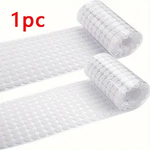 207 Pairs Self Adhesive Dots, Hook And Loop Dots, Strong Adhesive, 0.39 Inch Diameter Adhesive Backed Coin Nylon Coin Tape With Waterproof Adhesive, DIY Crafts, Great For Classroom