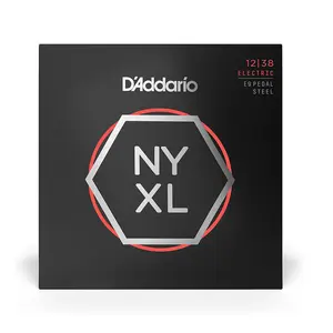 D'Addario NYXL1238PS Nickel Wound E9 Pedal Steel Guitar Strings, Custom Light
