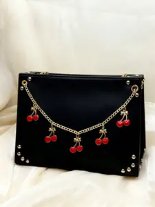 Cute Cherry Shaped Bag Chain with Bow Pendant, Ideal for Small Bag Decoration, Perfect for Daily and Holiday Use