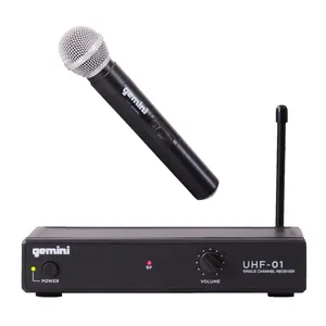Gemini Sound UHF-01M - Premium Handheld Wireless Microphone with Dynamic Range, Ideal for Stage Performances, Conferences, and Events