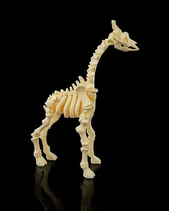 Articulated 3D Printed Skeleton Giraffe - Movable Anatomical Giraffe Model, Gothic Skeleton Decor