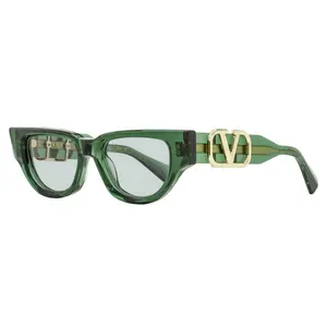 Valentino V-Due Sunglasses VLS-103 E Transparent Green 50mm