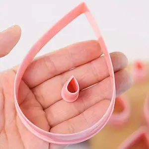 1 Set, Water Drop Shape Biscuit Cutters Stamps Plunger Cutter Fondant Molds Embossing Spring Mold Printed Presses Cupcake Gum Paste Sugar Craft Decorating Baking Tool, Kitchen Gadgets