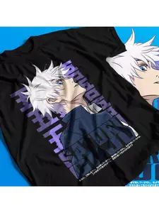 Gojo Satoru T-shirt Jujutsu Kaisen Mahito Anime Horror Fun Gift Summer New Men and Women Streetwear