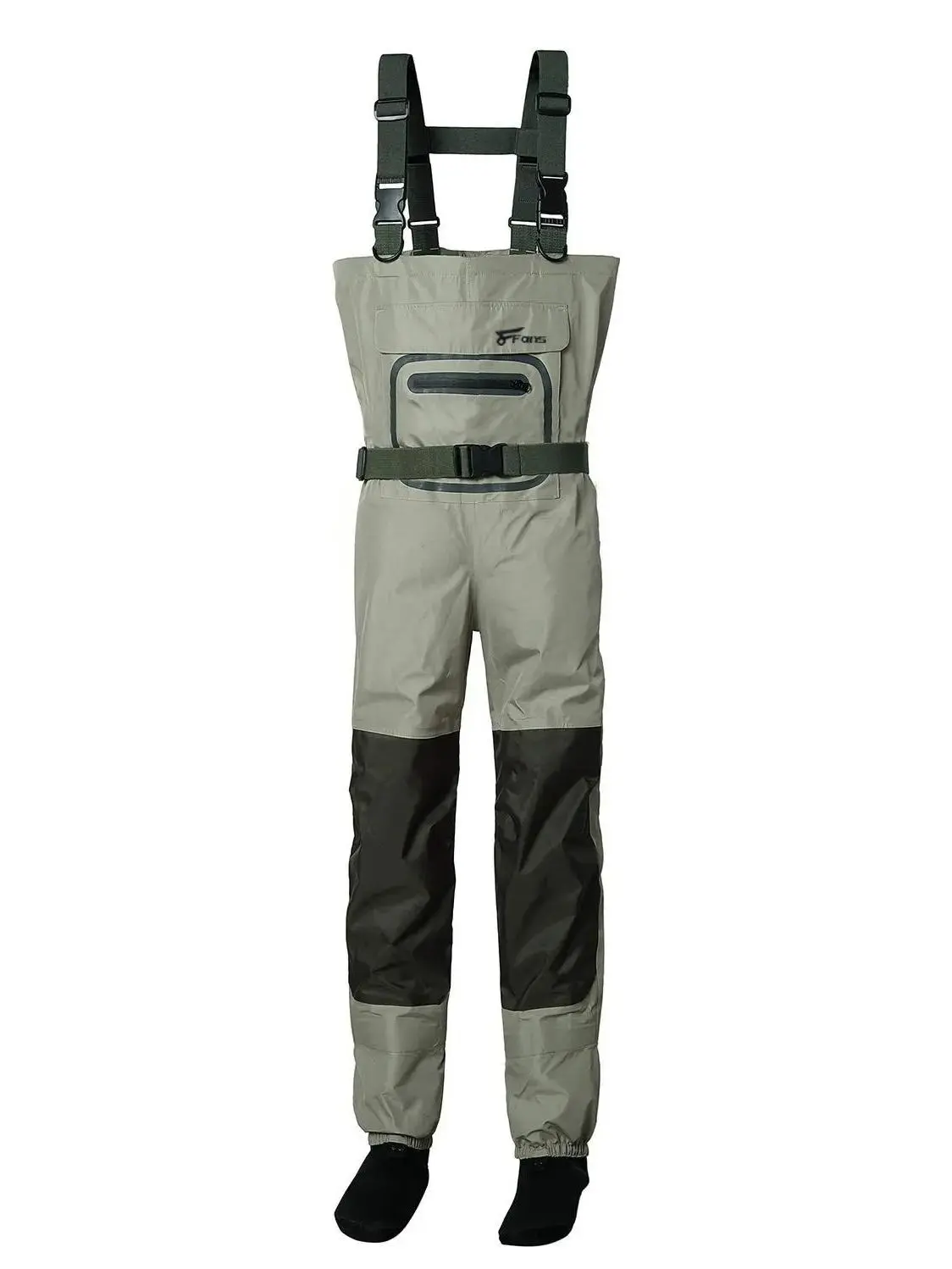 8 Fans Fishing Waders，Waterproof Breathable with 3-Layer for Men and Women，Lightweight Stockingfoot Waders for Fishing & Hunting Outdoor Wear