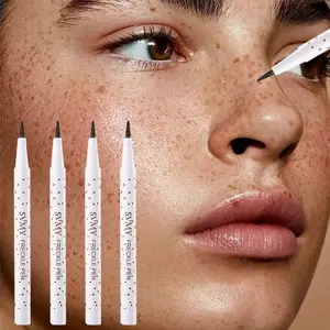 Waterproof Natural Freckle Pen, 4 Realistic Color Options, Suitable for All Light Skin Tones, Natural Artificial Freckles Makeup, Cosmetic