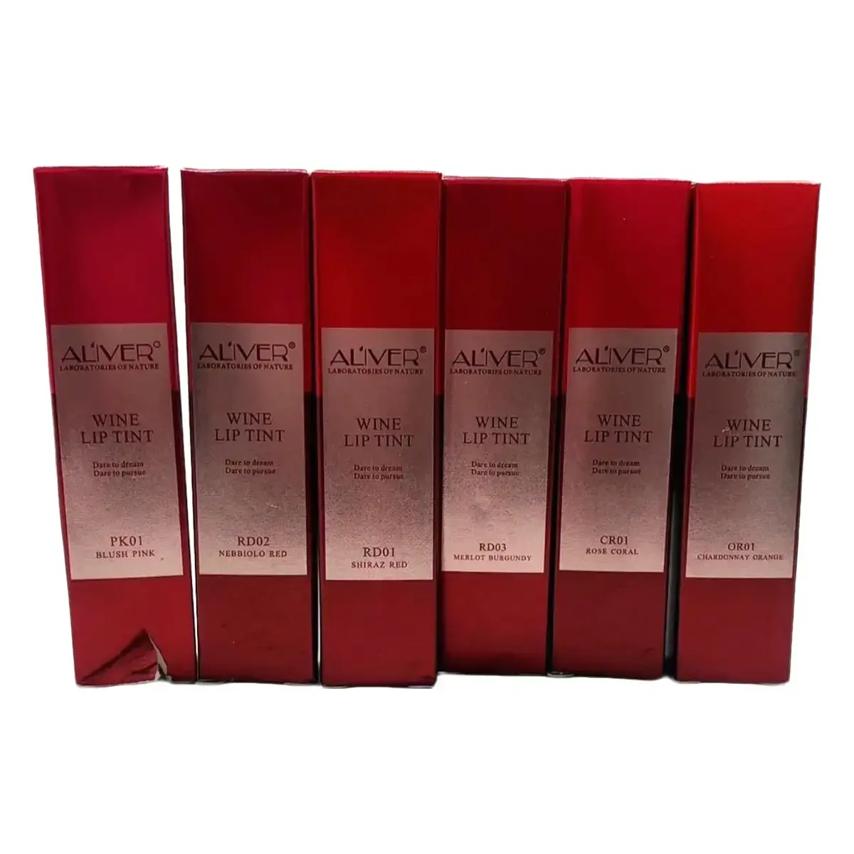 Aliver 6 Hour Matte Lip Tint Set of 6 - Long Lasting Lipstick
