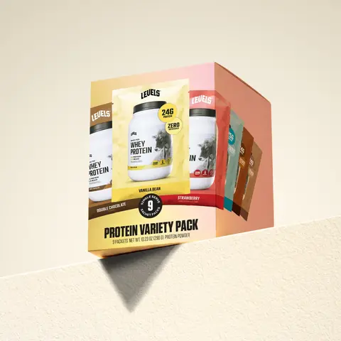 Levels Multi Pack Whey Protein, Grass Fed, No Artificials, 24G of Protein