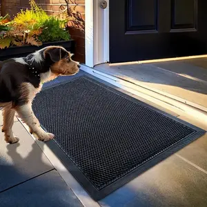【 Summervibes】Mesh Quick-Dry Door Mat – Heavy-Duty, Dirt Trapper for Outdoor & Indoor Use, Ideal for Entrance, Mudrooms, Patios, and Garages, Low-Profile, Non-Slip, Washable