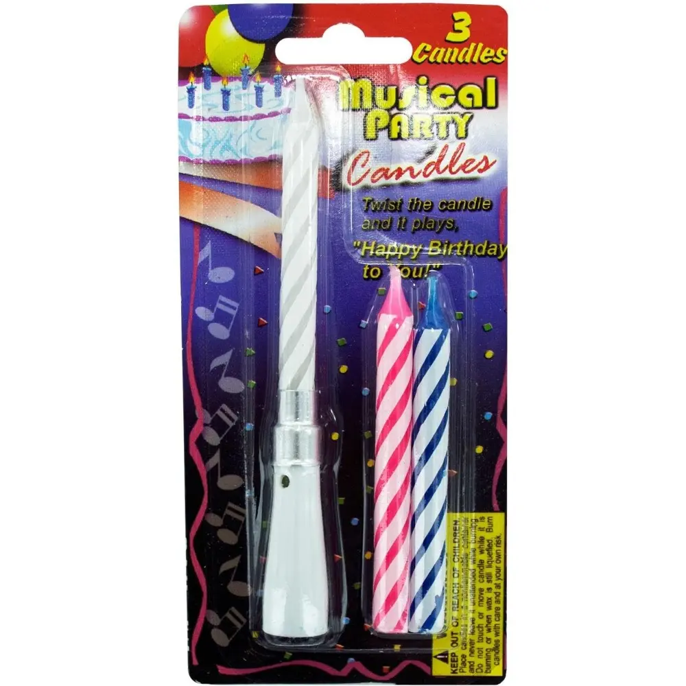 Unique Singing Happy Birthday Candle Set - Home Decor Candles, Kids' Birthday Cake Supplies