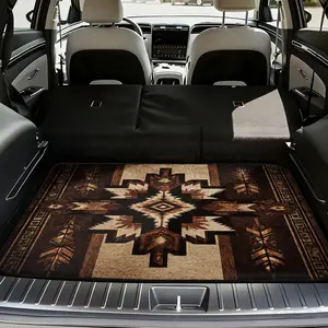 1pc, Car interior accessory, Car Boot Cargo Liner with Geometric Starburst motif, universal trunk liner for SUV, sedan, or van, ideal for business storage, outdoor activities, grocery runs, and personalizing your vehicle’s interior
