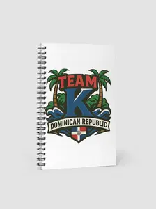 TEAM K Dominican Republic Spiral Notebook