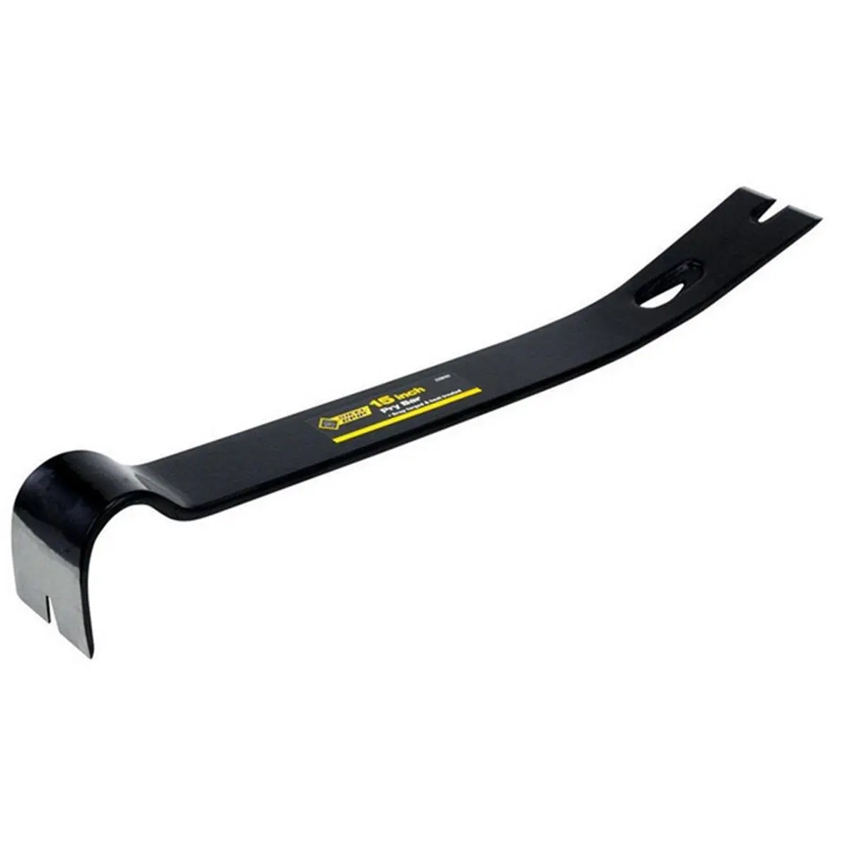 212 MAIN 15 in. Steel Grip Pry Bar with Claw Tip, Hand Tools for Nail Removal, Construction Applications