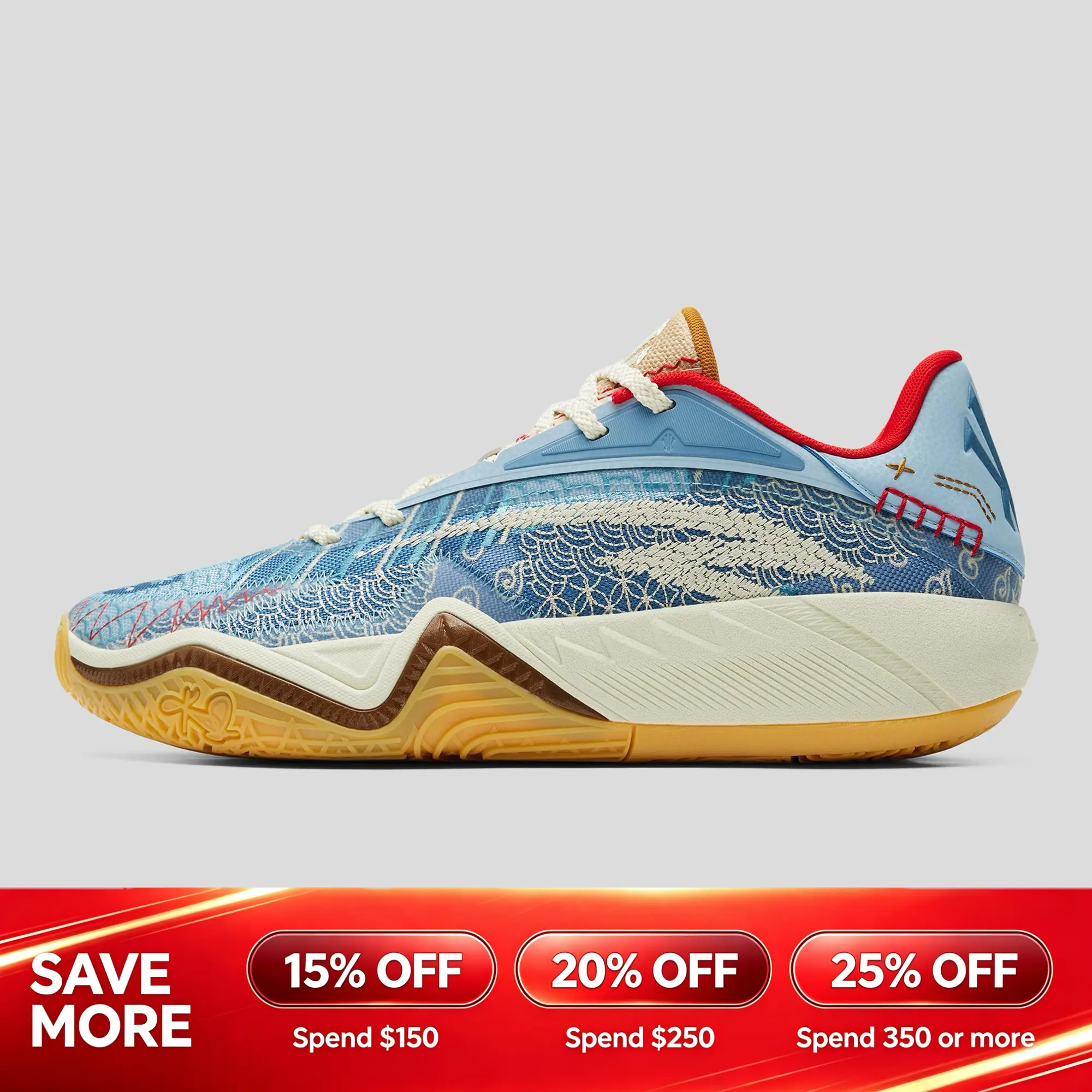 ANTA Men KAI 3 "Patchwork" Basketball Shoes Handcrafted Anti-slip Rebound Sports Shoes