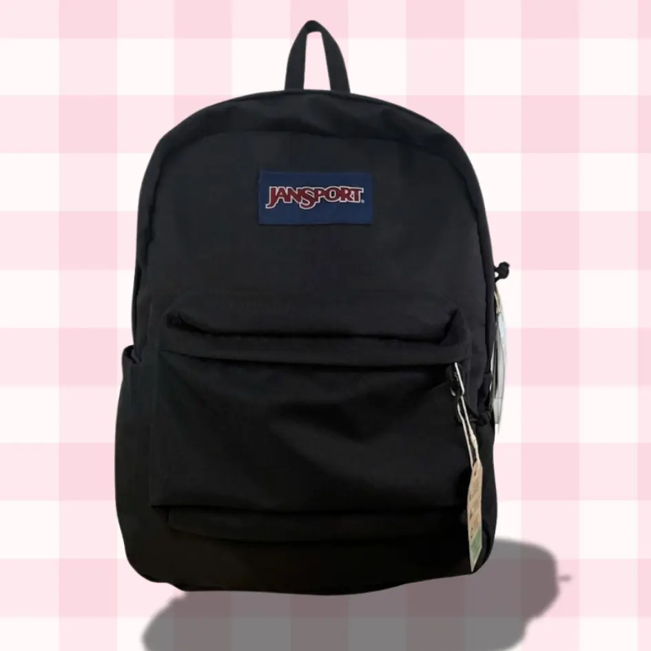 JanSport SuperBreak Backpack (Black, 17"x12.5"x6") - Durable, Lightweight Student Bookbag, Premium Class Luggage & Functional Bag Accessory