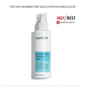 Kanzen Skincare Hypochlorous Cleansing Anti Bacterial Spray 125ml 4.2 fl oz | 125ppm Hypochlorous Acid, Skincare Facial Spray | For Sensitive Skin, Acne Prone Skin, Non Comedogenic | Pure Ingredients