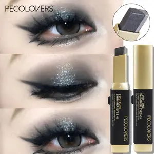 2-color Shimmer Highlighter,Glitter Eyeshadow Pencil ,Long-lasting Eye Shadow Stick, Eye Makeup, ,Suitable For Halloween, Christmas & Holiday Make up