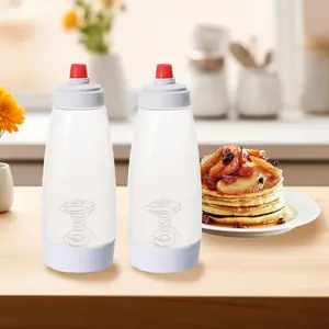 2026 Pancake Batter Dispenser, Pancake Batter Mixer with Blender Ball, Suitable for Baking Utensils such as Pancakes, Pancakes, Waffles, Muffins, Cupcakes, etc. Simple, Large Capacity, Easy to Clean Kitchen Batter Batter Squeezing Bottle