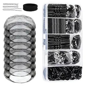Super Complete Hair Accessory Set, Multi-Color Hair Nets, Clips & Bands Collection, Easy Updo Hairstyles, Single Pack, Hair Styling